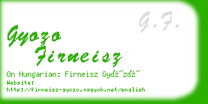 gyozo firneisz business card